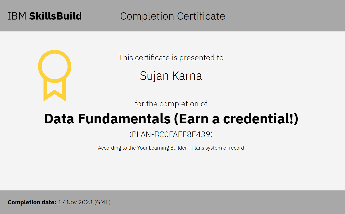 Data Fundamentals